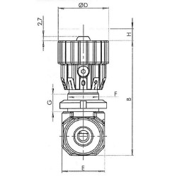 Zawór dławiąco-zwrotny FPU M04-0.5-1/4"