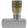 Zawór dławiąco-zwrotny FT 2257/5 ze stali szlachetnej 1/2"