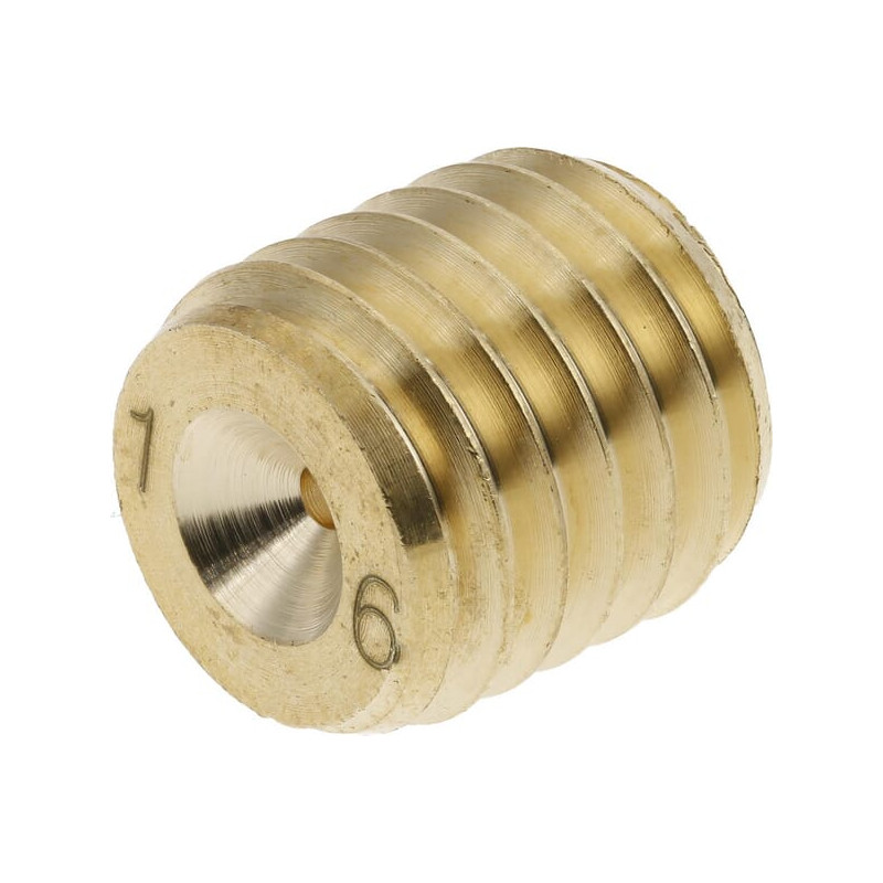 Śruba dławiąca SSM M12 ø 1.6 mm mosieżna