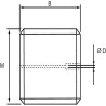 Śruba dławiąca SSM M12 ø 1.6 mm mosieżna