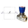 Zawór dławiący FPB M-04-PV-P-V-1/4" BSP