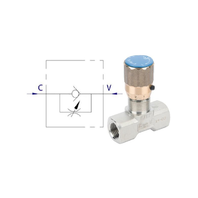 Zawór dławiący FT 1/4"