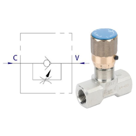 Zawór dławiący FT 1/4"