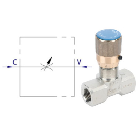 Zawór dławiący FT 1/4"