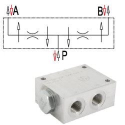 Rozdzielacz przepływu 3/4"x1/2" 75-100 l/min