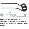 Palec zgrabiarki 375/104/51 fi10 mm, pasuje do Deutz-Fahr (16502744)