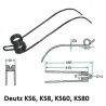 Palec zgrabiarki 486/81/40 fi8,0 mm, pasuje do Deutz-Fahr (0658025986)