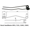 Palec, ząb zgrabiarki 600/95/50 fi9,0 mm, oryginał Deutz-Fahr VF1662440486 Deutz Fahr 9662440486007