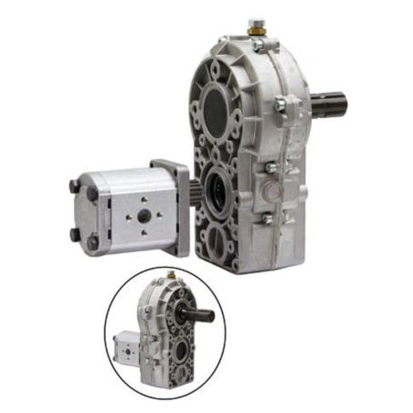 Multiplikator 1:3,8 z pompą 40l/min wałek 1i3/8" Z6