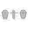 Multiplikator 1:3,0 -BG-2/3-1:3 tuleja 1i3/8" Z6/wałek 1i3/8" Z6,4250808783704