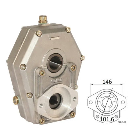 Multiplikator 1:1,5 nasadzany redukcyjna, 