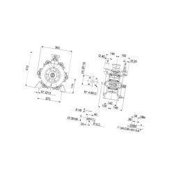 Pompa przeponowa BP 205K Comet 193l/min, 1i3/8" Z6/fi30 - 6104100100