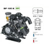 Pompa przeponowa BP 105K Comet 104l/min, 1i3/8" Z6 - 6102100100