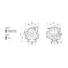 Pompa przeponowa BP 105K Comet 104l/min, 1i3/8" Z6 - 6102100100