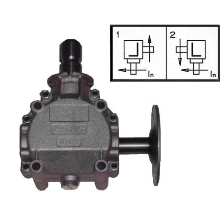 Przekładnia L 1:1 1i3/8"Z6/tarcza fi118mm B&P Bondioli&Pavesi