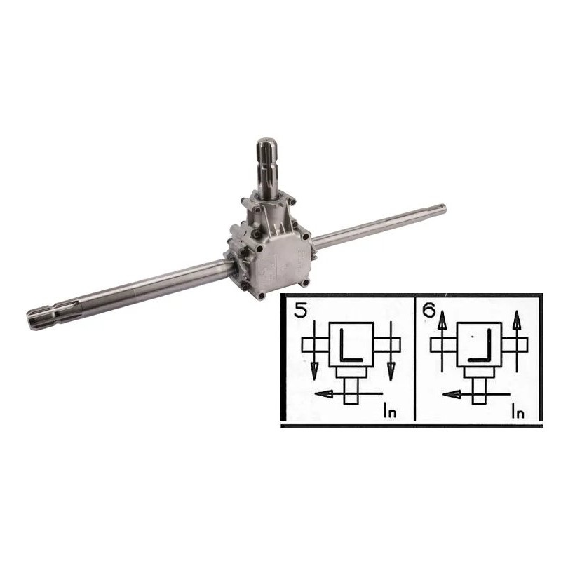 Przekładnia T 1:1 1i3/8"Z6/1i3/8"Z6/fi22mm (9.124.344) Comer L-25A
