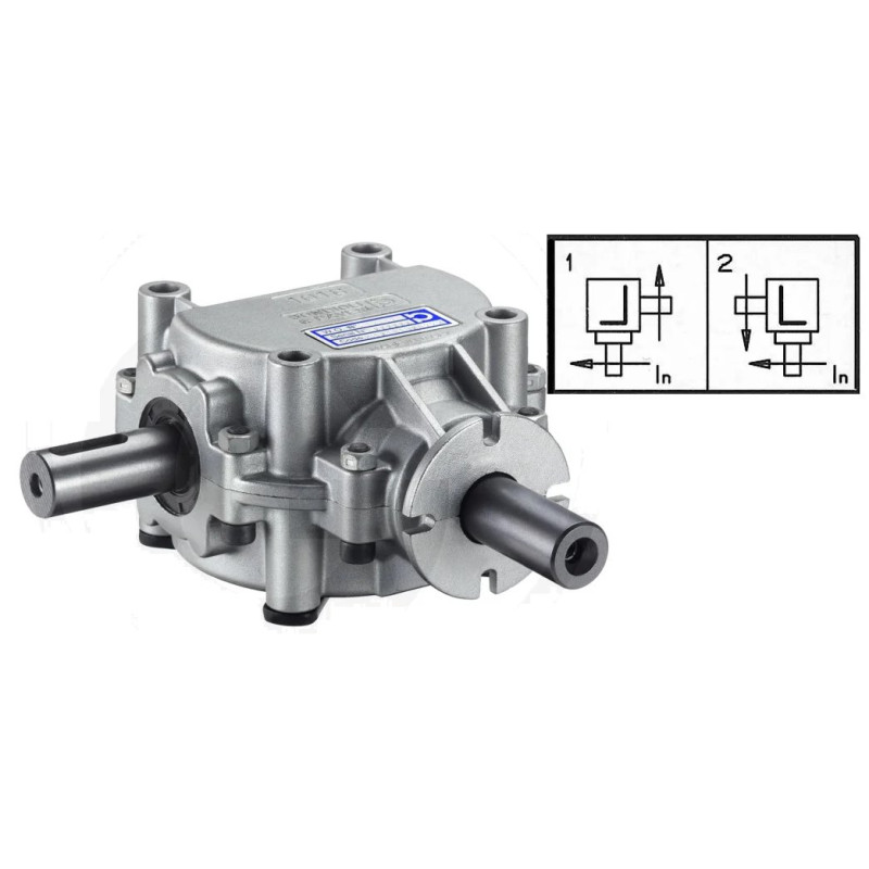 Przekładnia L 1:1 fi30mm/fi30mm B&P Bondioli&Pavesi
