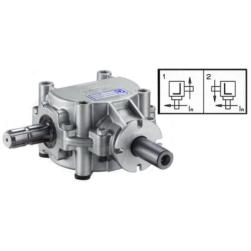 Przekładnia L 1,9:1 fi25mm/1i3/8"Z6 B&P Bondioli&Pavesi