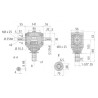 Przekładnia T 1:1 1i3/8Z6/fi25mm/f25mm B&P Bondioli&Pavesi