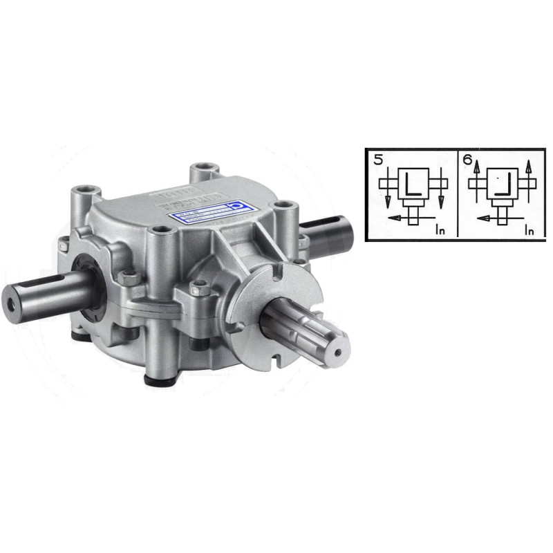 Przekładnia T 1:1,9 1i3/8"Z6/fi25mm/fi25mm B&P Bondioli&Pavesi