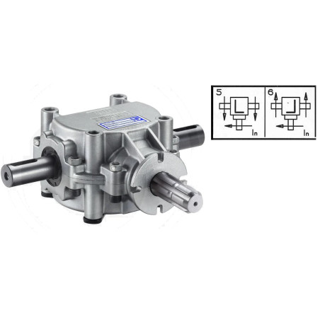 Przekładnia T 1:1,9 1i3/8"Z6/fi25mm/fi25mm B&P Bondioli&Pavesi