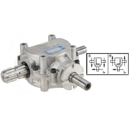 Przekładnia T 1,9:1 fi25mm/1i3/8"Z6/fi25mm B&P  Bondioli&Pavesi