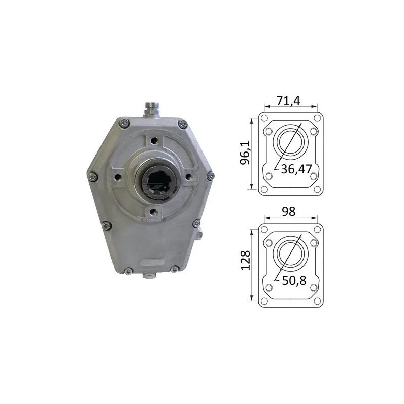 Multiplikator 1:3,5 do pomp grupy 3 szybkozłącze 1i3/8" Z6