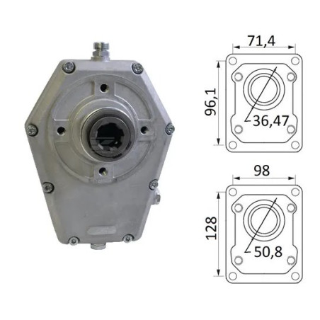 Multiplikator 1:3,5 do pomp grupy 3 szybkozłącze 1i3/8" Z6