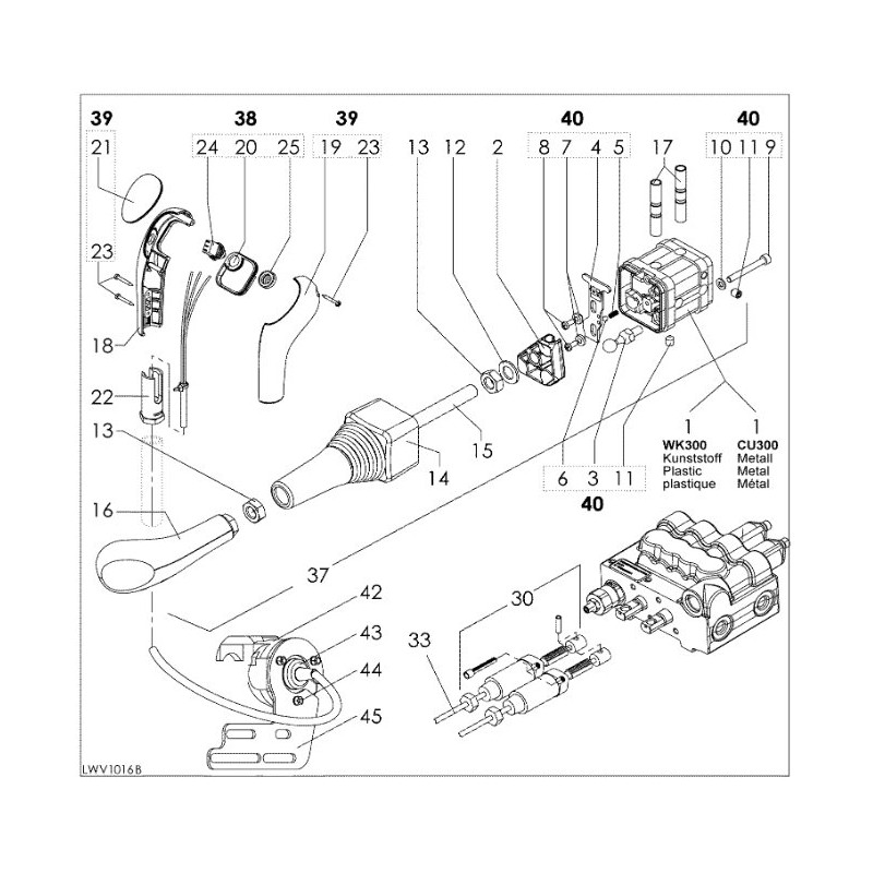 (1) Stoll Joystick  LWV 1016B, Stoll IP-8344