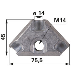 (2) Przegub joysticka, Stoll 11367-3B
