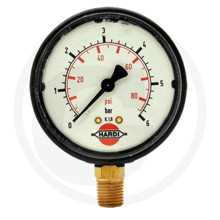 Hardi 280637 Manometr 0-6bar 1/4" dół, glicerynowy fi65mm