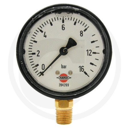 Hardi 284269 Manometr 0-16bar 1/4" dół, glicerynowy fi65mm