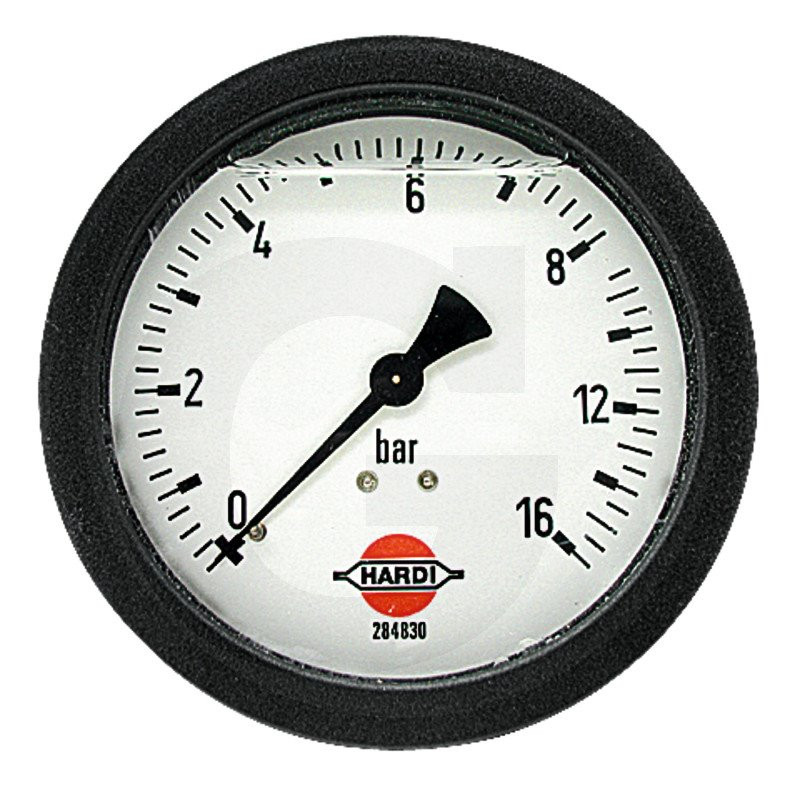 Hardi 284830 Manometr 0-16bar 1/4" tył, glicerynowy fi100mm