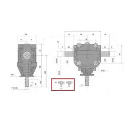 Przekładnia T 1,9:1 1i3/8"Z6/fi25mm/fi25mm GR