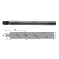 Sworzeń gwintowany 45x350xM42x3 smarowany