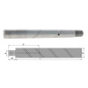Sworzeń gwintowany 40x300xM27x2 smarowany 42CrMo4