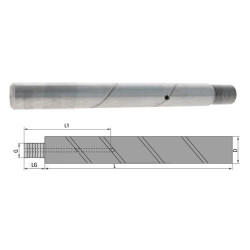 Sworzeń gwintowany 55x400xM42x3 smarowany 42CrMo4