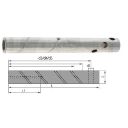Sworzeń 45x295 ze smarowanim 42CrMo4