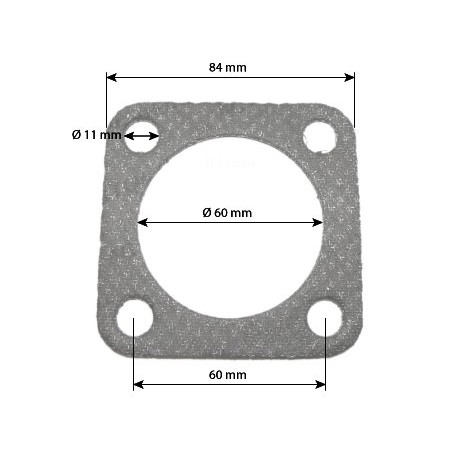 Uszczelka tłumika fi60 60/60