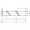 Sworzeń 30x260 mm Kramp