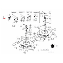 Vicon A138361530 Zestaw łopatek rozsiewacza (M) Ss - M12