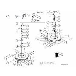 Vicon A138361630 Zestaw łopatek rozsiewacza (L) Ss - M12, 12szt VNB4956178