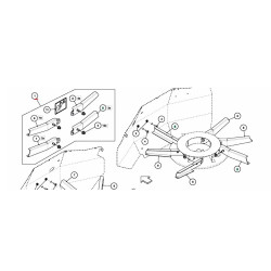 Vicon A138361830 Zestaw łopatek rozsiewacza L330 Exacta HL, Exacta TL
