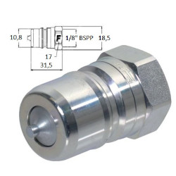 Szybkozłącze wtyczka ISO B wew. 1/8" BSP Faster