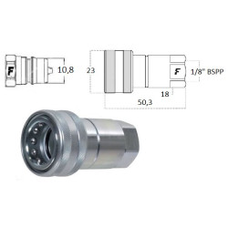 Szybkozłącze gniazdo ISO B wew. 1/8" BSP Faster