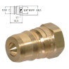 Szybkozłącze wtyczka ISO B wew. 1/8" BSP Faster