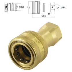 Szybkozłącze gniazdo ISO wew. 1/8" BSP Faster