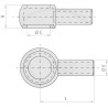 Przyłącze rurowe G3/8 DN12 - 199mm