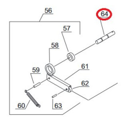 500037718 Oś przekładni siewnika Nordsten Kongskilde 8716106947836
