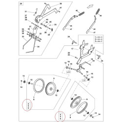 LE261 Koło dociskowe, 380x57 piasta fi25 Contour ED02 Amazone 6050-LE261